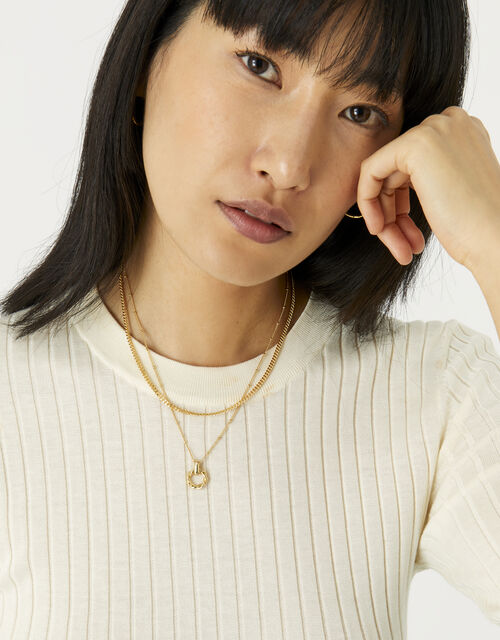 Gold Plated Curb Chain Necklace Z For Accessorize Accessorize Global