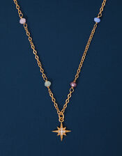 14ct Gold-Plated Stationed Bead Chain , , large