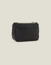 Quilted Cross-Body Bag, Black (BLACK), large