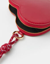 Patent Heart Purse, Red (RED), large