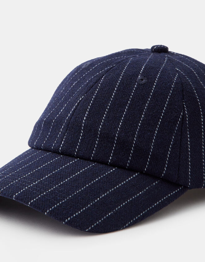 Pinstripe Baseball Cap, , large