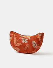 Floral Print Sling Crossbody Bag, , large