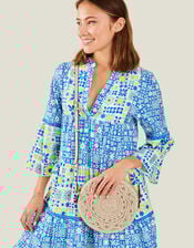 Macrame Circle Crossbody Bag, , large