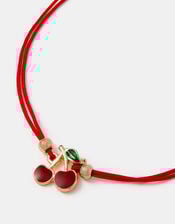 Cherry Charm Cord Bracelet, , large