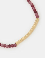 14ct Gold-Plated Quartz Beaded Friendship Bracelet, , large