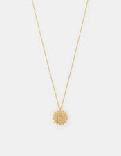 14ct Gold-Plated Sun Beam Pendant Necklace, , large