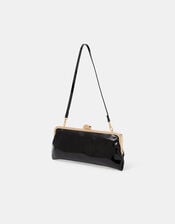 Clip Frame Clutch Bag, Black (BLACK), large