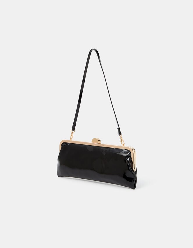 Clip Frame Clutch Bag, Black (BLACK), large