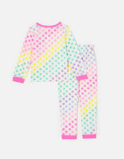 Girls Rainbow Star PJ Set, Multi (BRIGHTS-MULTI), large