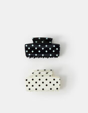 2-Pack Polka Dot Claw Clips, , large