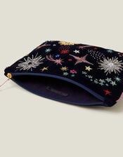Large Embellished Star Pouch, , large