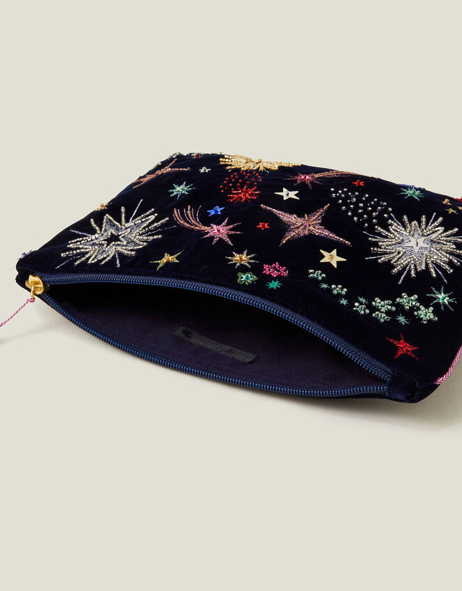 Large Embellished Star Pouch, , large