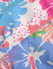 Girls Tropical Print Bikini Set, Multi (BRIGHTS MULTI), large