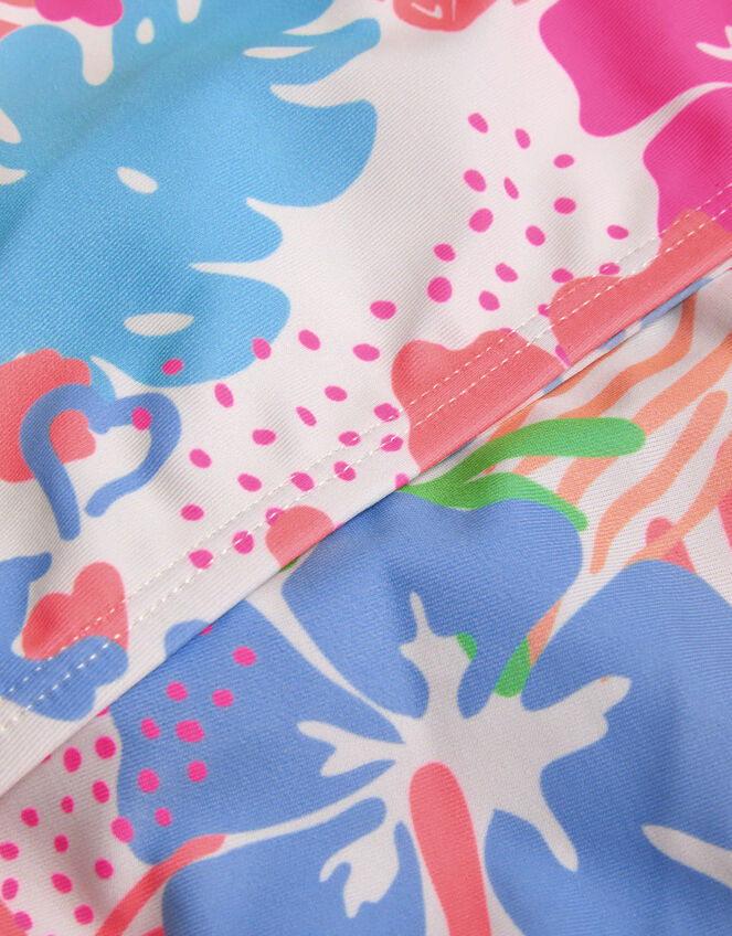 Girls Tropical Print Bikini Set, Multi (BRIGHTS MULTI), large