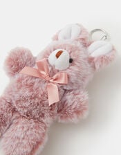 Girls Faux Fur Bunny Bag Charm, , large