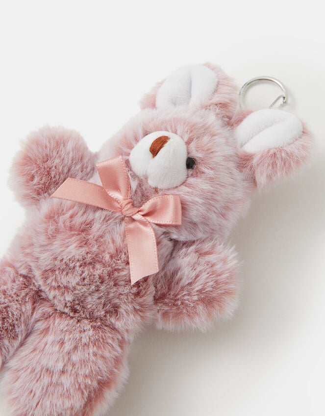 Girls Faux Fur Bunny Bag Charm, , large