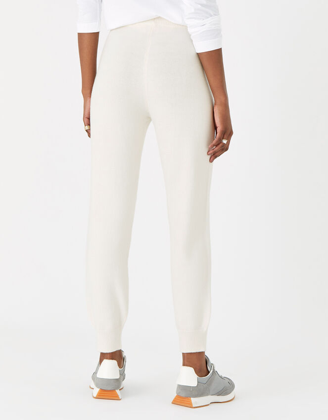 Pearl Detail Cuffed Joggers, Cream (CREAM), large