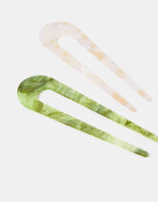 2-Pack Resin French Hair Pins, , large