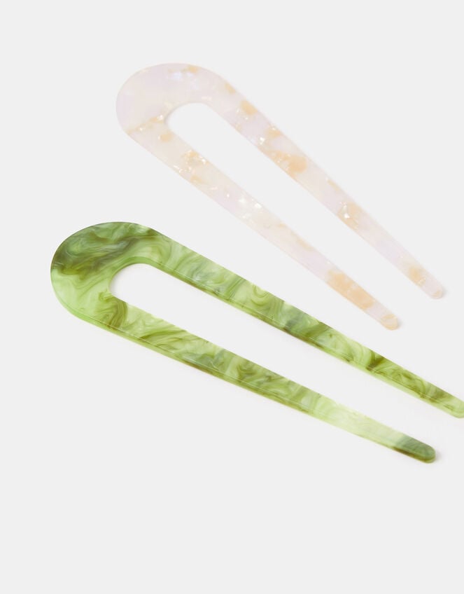 2-Pack Resin French Hair Pins, , large