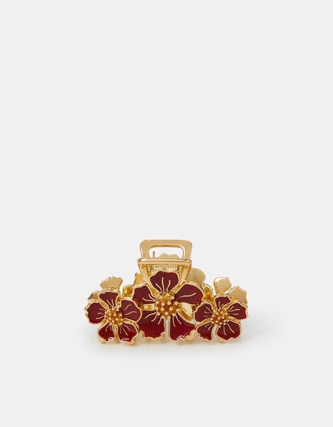 Enamel Floral Claw Clip , , large