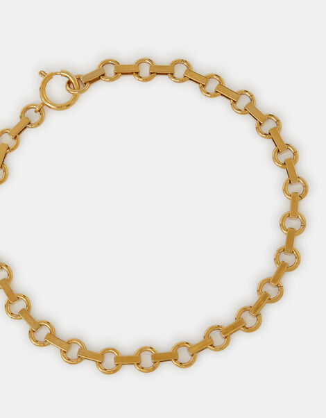 14ct Gold-Plated Round Link Chain Necklace, , large