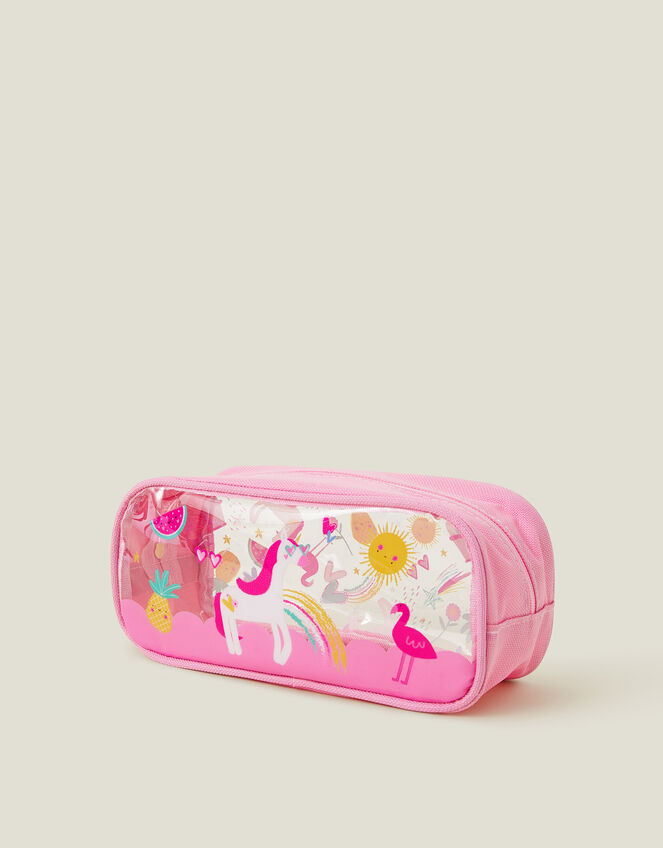 Girls Unicorn Pencil Case, , large