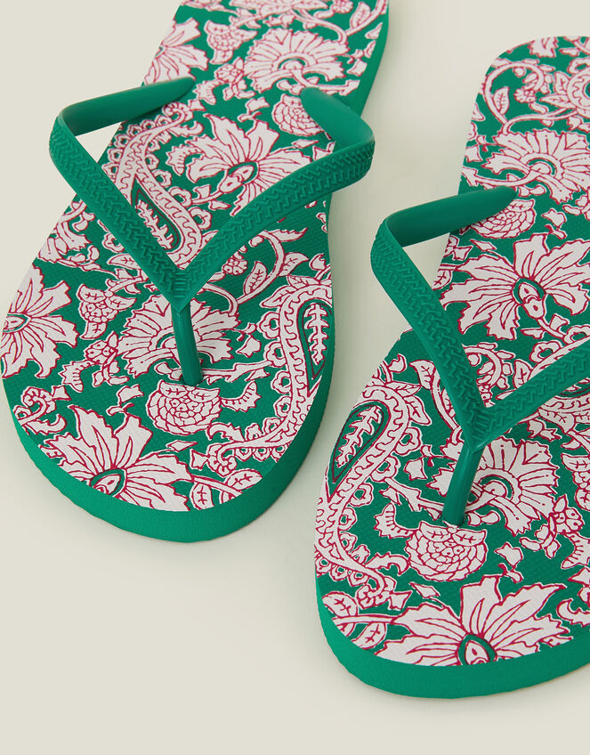 Jaipur Print Flip Flops, Multi (BRIGHTS MULTI), large
