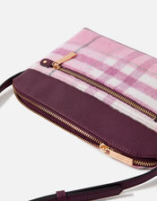 Slim Check Cross-Body Bag, , large