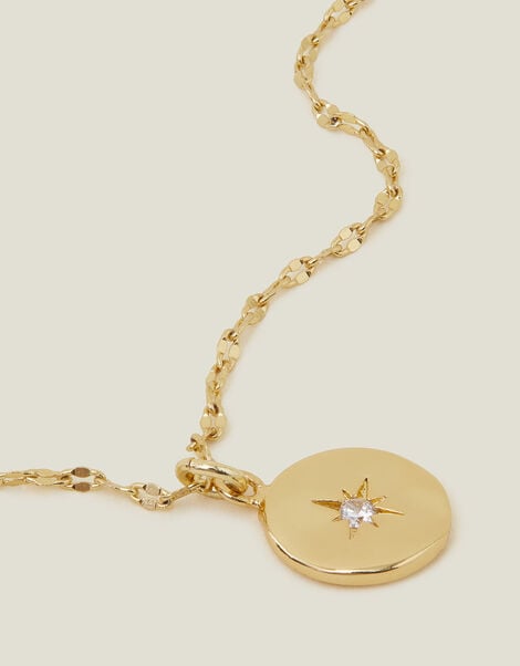 14ct Gold-Plated Star Pendant Necklace, , large