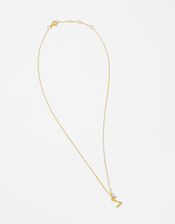 Gold Vermeil Initial Pendant Necklace - Z, , large