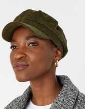 Cord Mariner Cap, Green (KHAKI), large