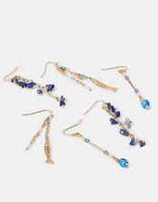 3-Pack Delicate Stone Drop Earrings, , large