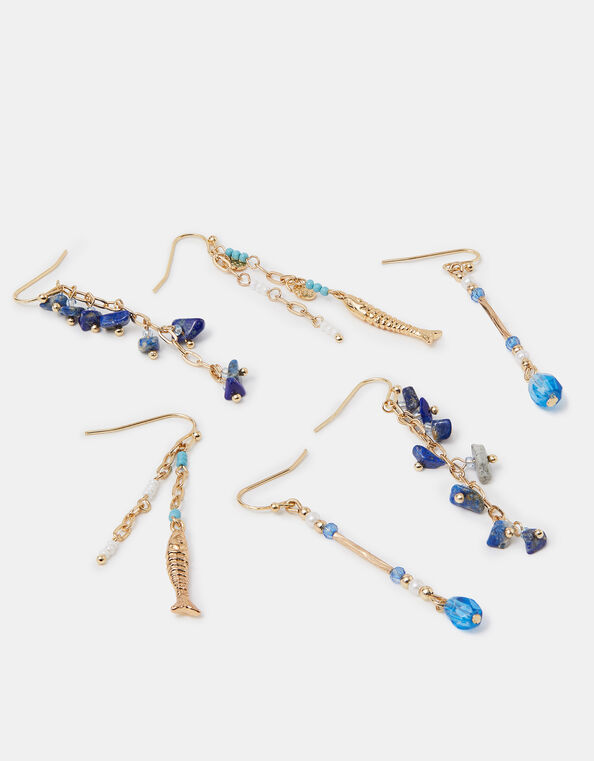 3-Pack Delicate Stone Drop Earrings, , large