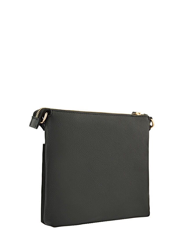 Mini Leather Messenger Bag, , large