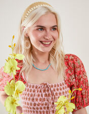Raffia Whipstitch Headband, , large