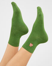 Gingerbread House Glitter Socks, , large