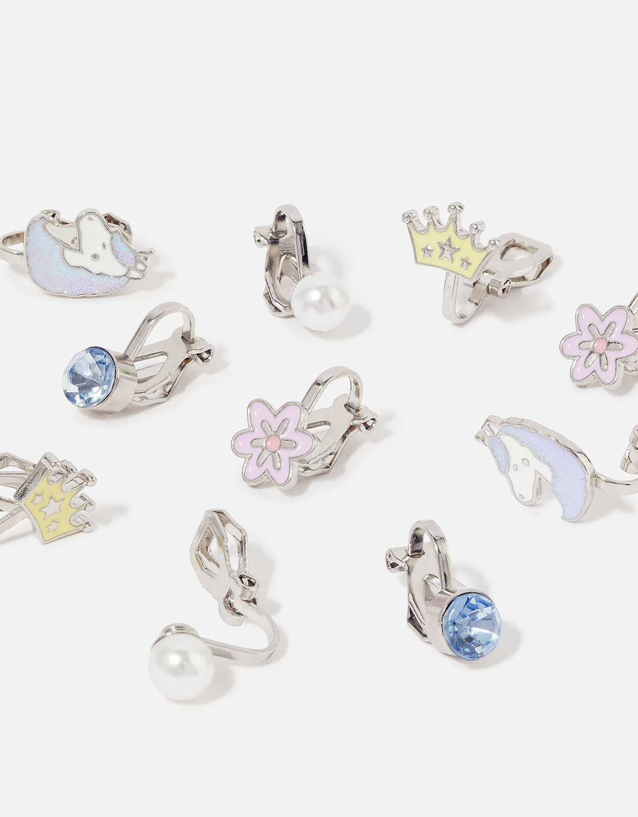 Unicorn clip on earrings outlet