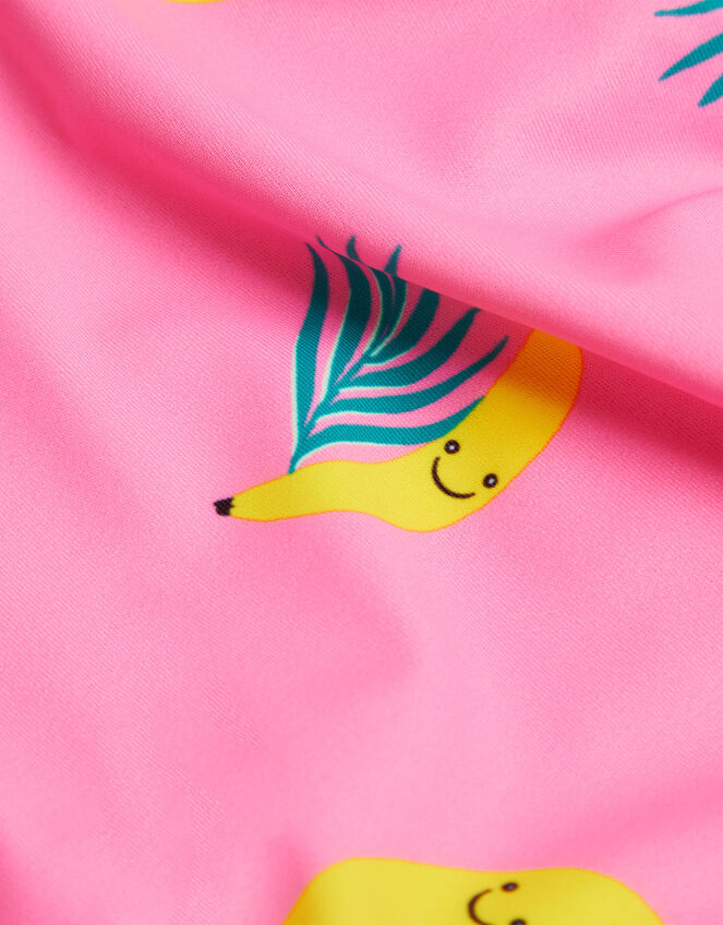 Banana Print Swimsuit, Pink (PINK), large