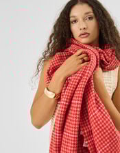 Houndstooth Blanket Scarf, , large