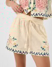 Floral Embroidered Shorts, Multi (BRIGHTS MULTI), large