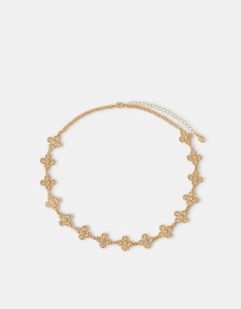 Clover Collar Necklace, , large