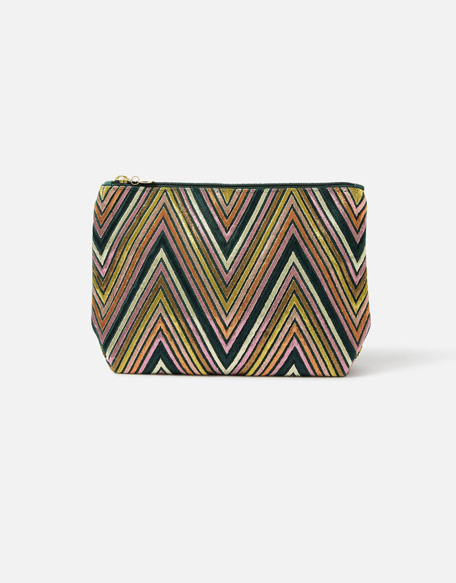 Zig Zag Large Makeup Bag, , large