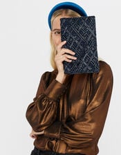 Tabitha Bead-Embellished Clutch Bag, , large