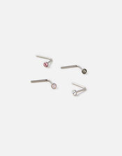 Nose Stud Set with Swarovski® Crystals, , large