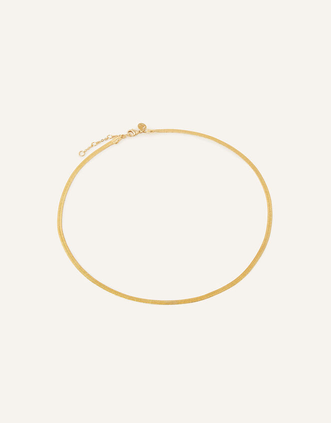 14ct Gold-Plated Snake Chain Necklace , , large