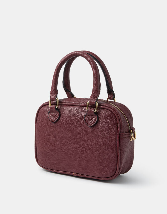 Heart Crossbody Bag, Red (BURGUNDY), large