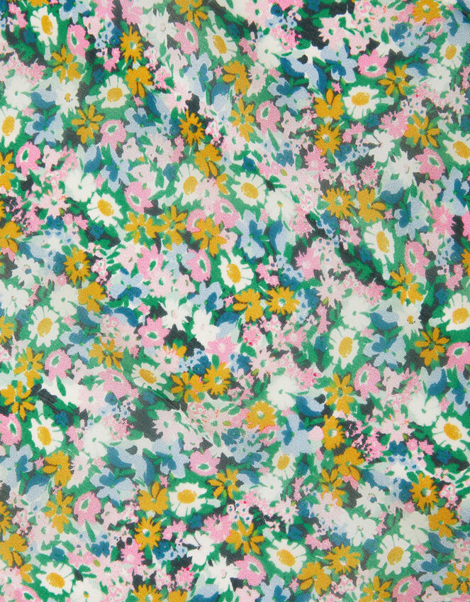 Ditsy Floral Silk Scarf, , large