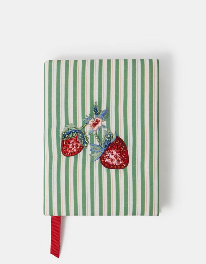 Strawberry Stripe Notebook, , large