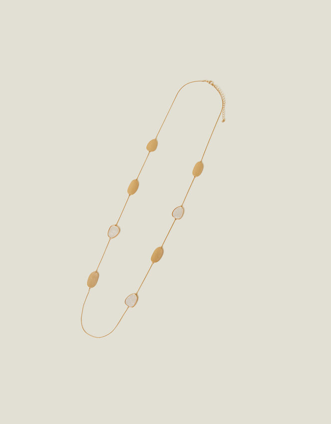 Long Disc Necklace, , large