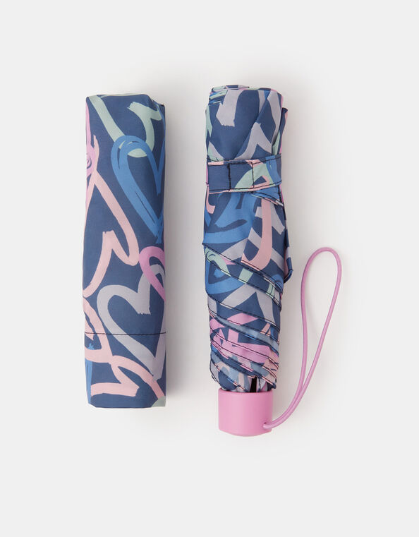 Heart Print Umbrella, , large